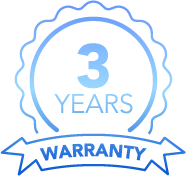 A breakthrough of 3 years’warranty is provided for the whole machine, and no pulse limitation during this period. Most reliable, free maintenance.